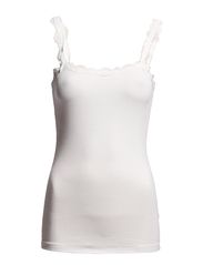 Vila GANIA LACE STRAP TOP - WHITE