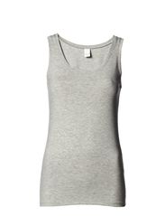 Vila COTTY TANK TOP - LIGHT GREY MELANGE