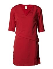 Vila SILVERA DRESS - PARADISE RED