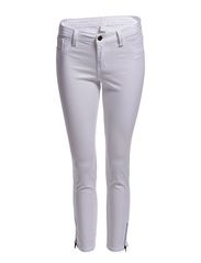 Vila CLEAVE 5 POCKET 7/8 ZIP TWILL WOP ENZYME - OPTICAL SNOW