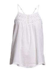 Vila LUXI STRAP TOP - WHITE