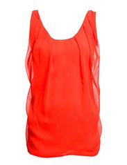 Vila ILLU TOP - FIERY CORAL