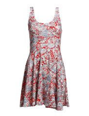Vila GIPTA PRINTED DRESS - WHITE