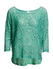 Vila FEMME OVERSIZE TOP - MING GREEN