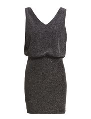 LUO SHORT DRESS - SILVER