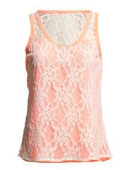 Vila SCOOPS LACE TANK TOP