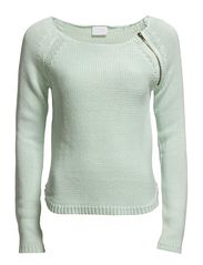 Vila DIEGO ZIP KNIT TOP