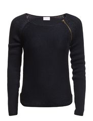 Vila DIEGO ZIP KNIT TOP