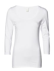 Vila OFFICIEL 3/4 O-NECK - OPTICAL SNOW