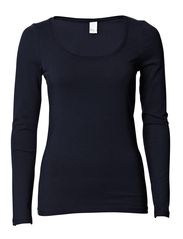 Vila OFFICIEL L/S O-NECK - MARINE