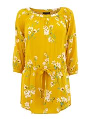 Warehouse Warehouse Spray Floral Tunic