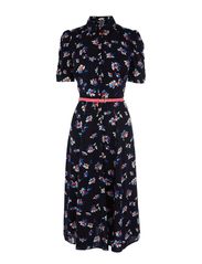 Warehouse Warehouse Daisy Print Midi Dress