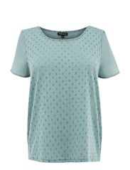 Warehouse Woven Back Spot Top - Light Green