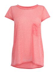 Warehouse Animal Burnout Tee - Coral