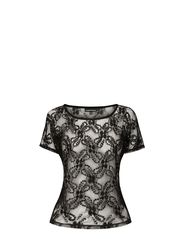 Warehouse Warehouse Lace Embelished Tee
