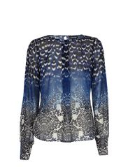 Warehouse Warehouse Baroque Lace Print Top