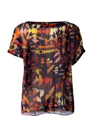 Warehouse Warehouse Navaho Ikat Print T-Shirt