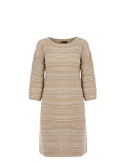 Warehouse Warehouse Boucle Stitch Stripe Dress