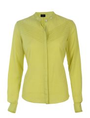 Whiite Laureen shirt - lime apple