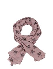Whiite Wiktoria scarf - woodrose
