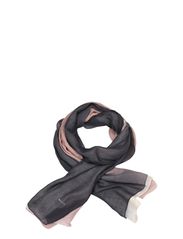 Whiite Warla scarf - ebony
