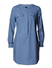 Whiite Bernia Dress - Infinity Blue