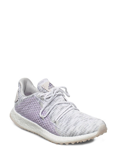 White crossknit golf shoes