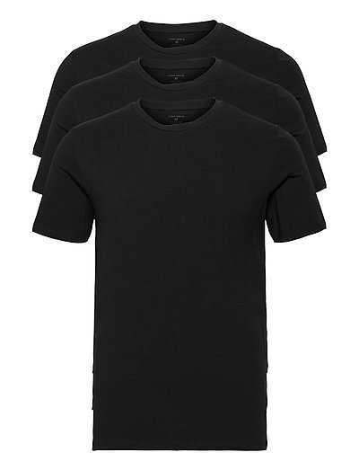 Black solid t-shirt