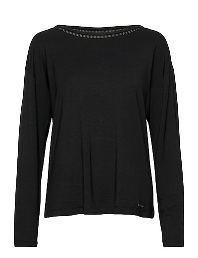 Long sleeve wide neck top