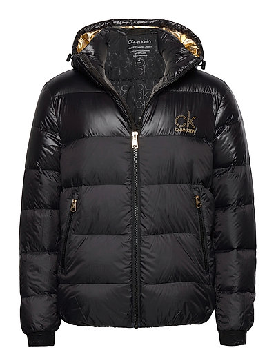 Gold Logo Puffer Jacket