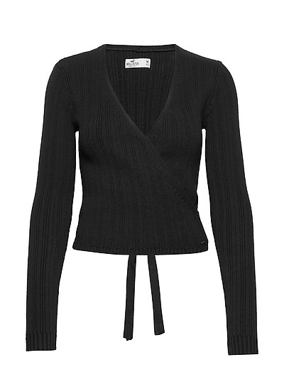 Tie Back Wrap Sweater
