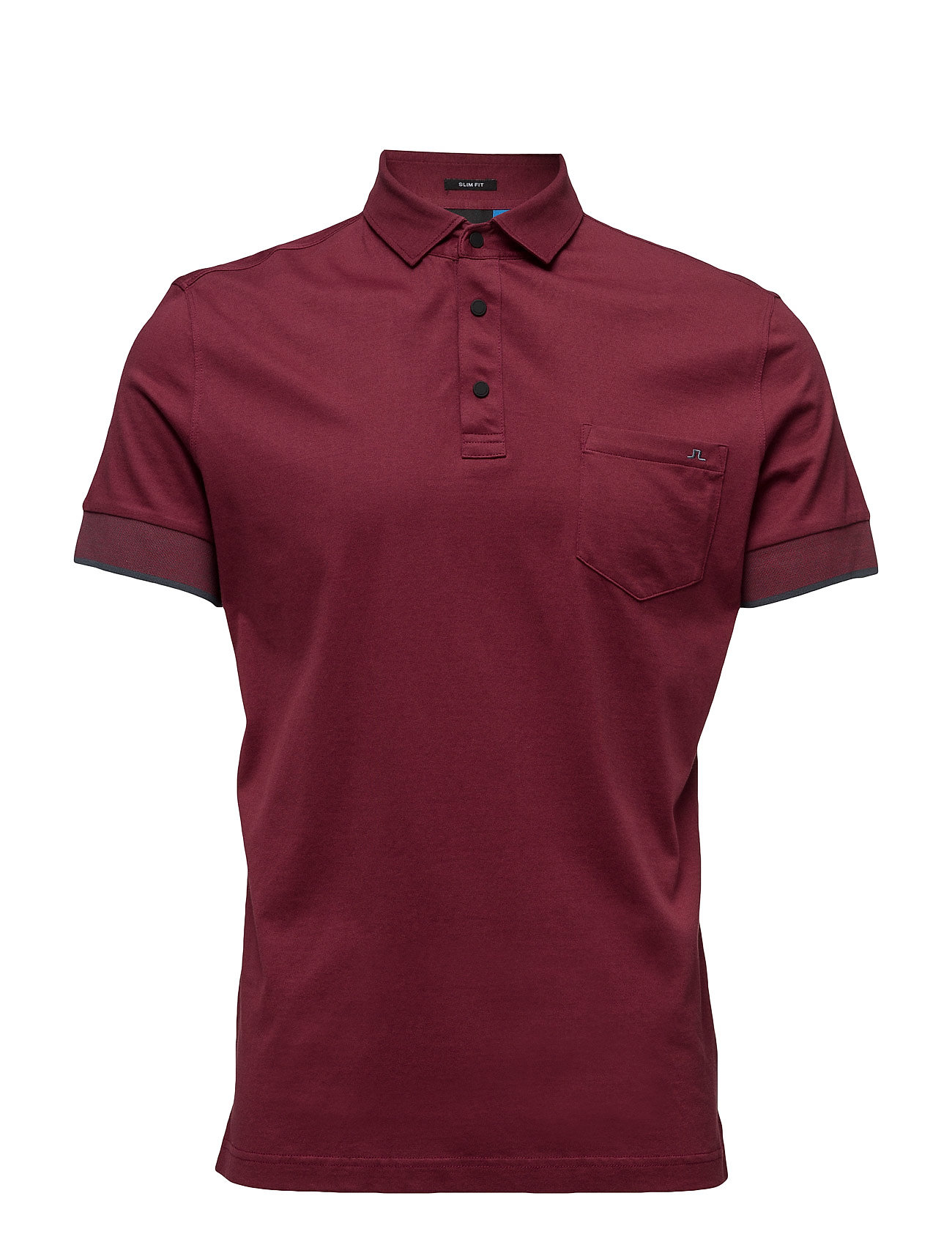 M Eric Slim Lux Jersey J. Lindeberg Golf Golf polo t-shirts til Herrer i Blomme