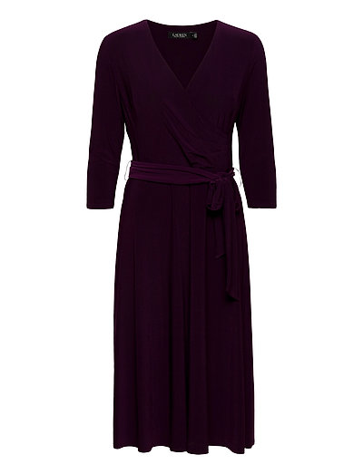 Surplice Jersey Dress