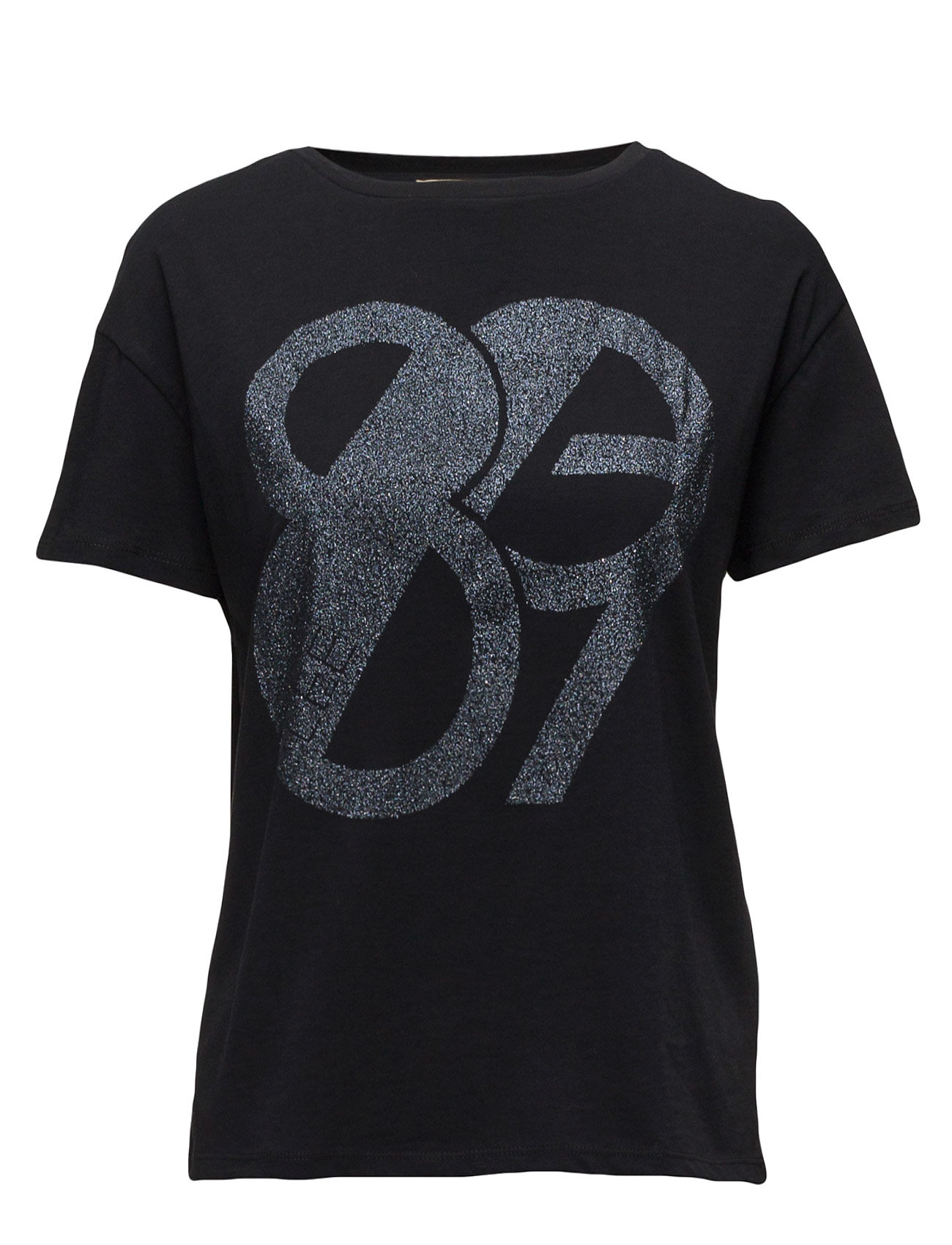 Studio T Black Lee Jeans Kortærmede til Damer i Sort