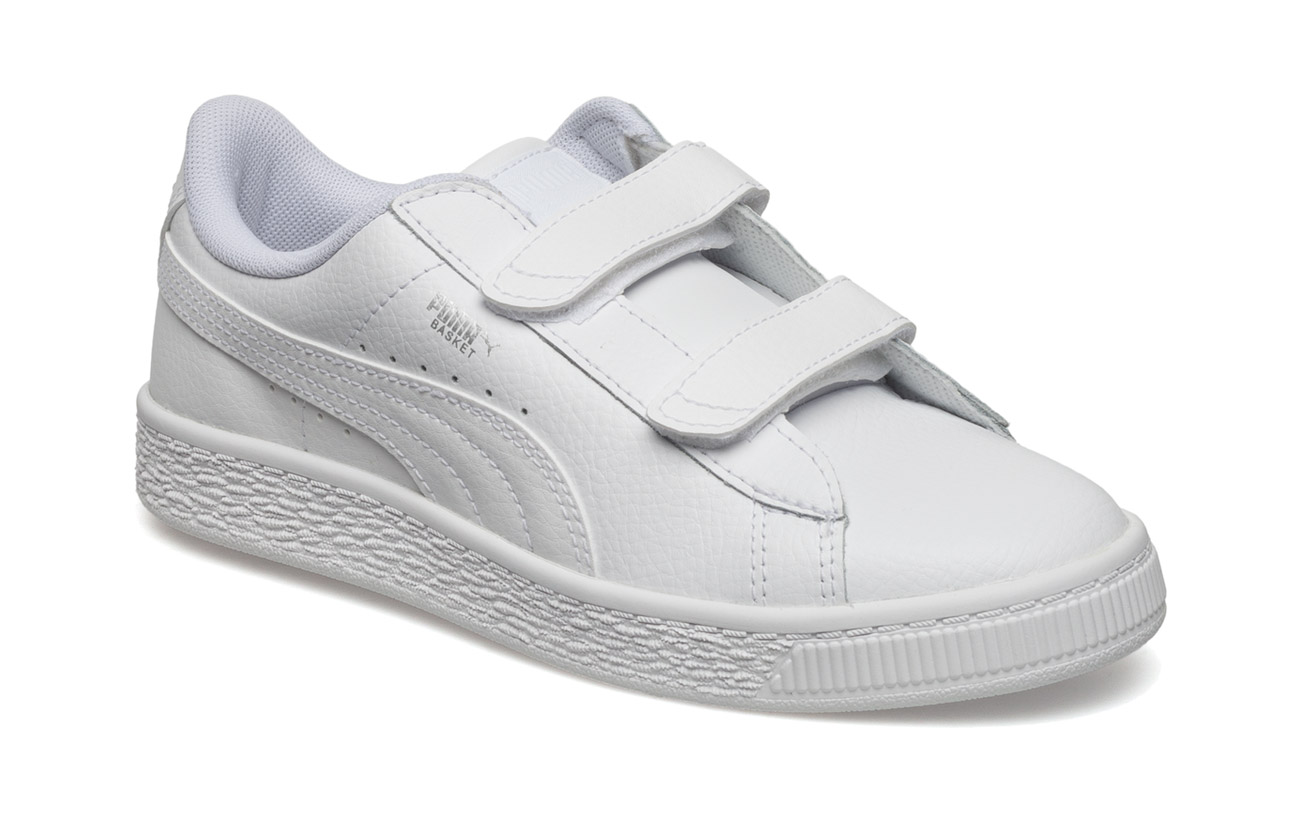 puma basket classic lfs sneaker ($55) in white puma basket classic lfs sneaker ($55) in white