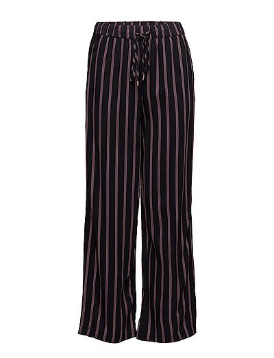 Striped pants with slits