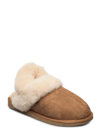 Brown toffel
