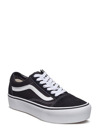 Black and white old skool platform sneakers
